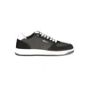 Gas Black Polyurethane Men Sneaker In Black