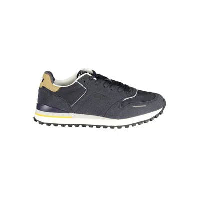 Gas Blu Polyester Men Sneaker In Blue