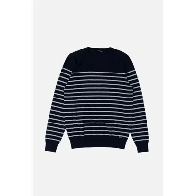 Gas Blue Cashmere Sweater In Black