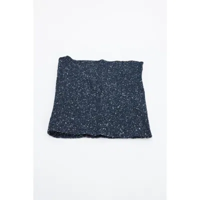 Gas Blue Marabou Scarf