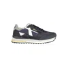 Gas Blue Polyester Athletic Sneakers In Blue