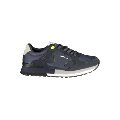 Gas Blue Polyester Men Sneaker