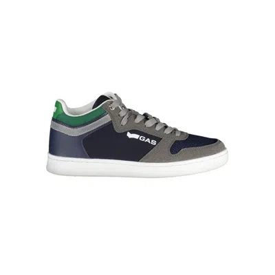 Gas Blue Polyester Men's Sneaker