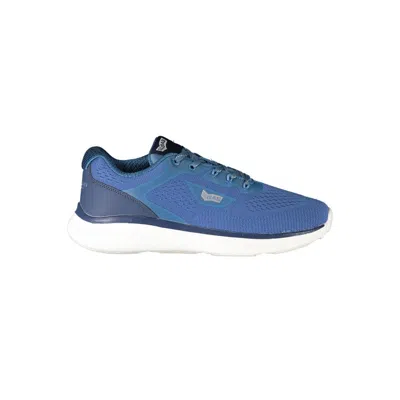 Gas Blue Polyester Men's Sneaker