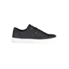 Gas Blue Polyester Sneaker In Black