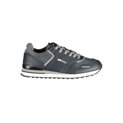 Gas Blue Polyester Sneaker In Gray