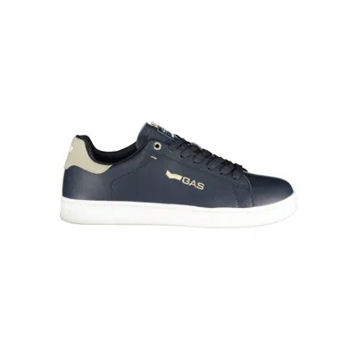 Gas Blu Polyurethane Men Sneaker In Black