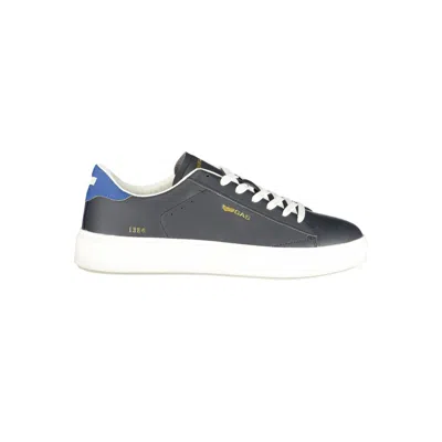 Gas Blue Polyurethane Men Sneaker In Gray