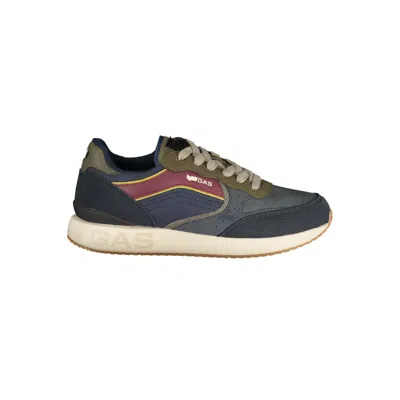 Gas Blue Polyurethane Men's Sneaker In Gray