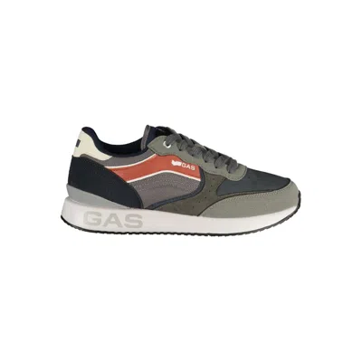 Gas Blue Polyurethane Men's Sneaker In Multi