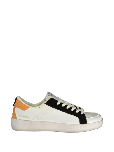 Gas Colour-block Panelled Sneakers In White