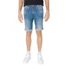 Gas Blue Cotton Short In Blue