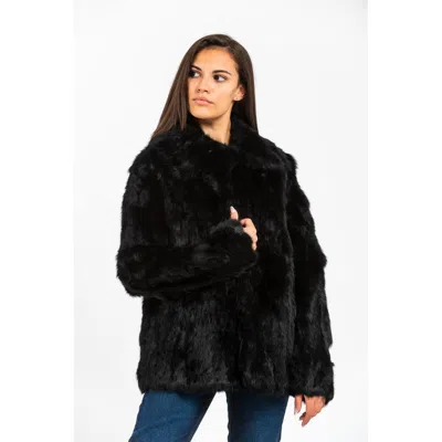 Gas Fur Women's Coat In Black