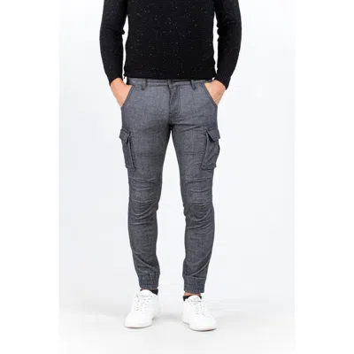 Gas Gray Cotton Cargo Pants