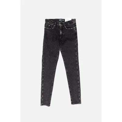 Gas Gray Cotton Skinny Jeans