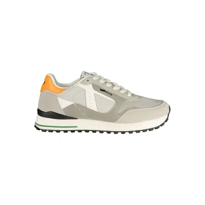 Gas Gray Polyester Athletic Sneakers