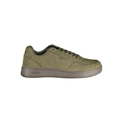 Gas Green Polyurethane Mens Sneaker In Multi