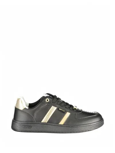 Gas Logo-plaque Panelled Sneakers In Black