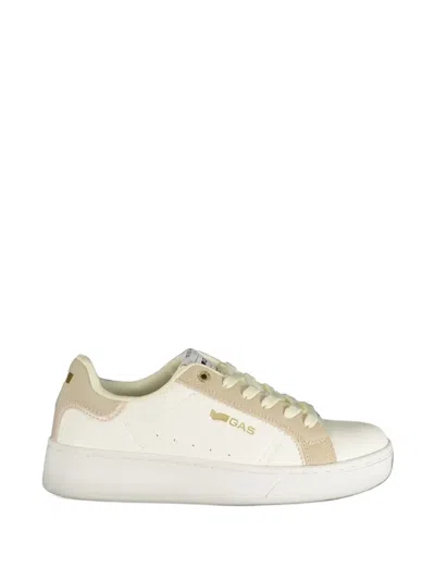Gas Logo-print Lace-up Sneakers In White