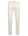 Gas Man Pants Off White Size 34 Cotton, Elastane