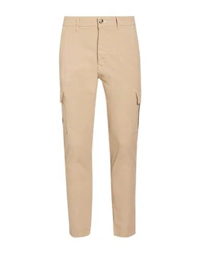 Gas Man Pants Sand Size Xs Cotton, Elastane In Brown