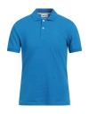 Gas Man Polo Shirt Blue Size Xxl Cotton, Elastane