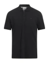 Gas Man Polo Shirt Black Size L Cotton, Elastane