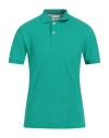 Gas Man Polo Shirt Emerald Green Size L Cotton, Elastane