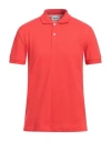 Gas Man Polo Shirt Red Size Xxl Cotton, Elastane In Red