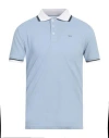 Gas Man Polo Shirt Sky Blue Size Xl Cotton, Elastane
