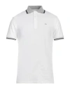 Gas Man Polo Shirt White Size S Cotton, Elastane