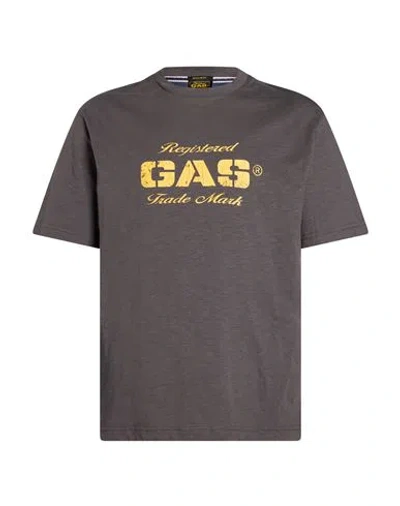 Gas Man T-shirt Charcoal Size Xl Cotton In Gray