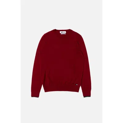 Gas Red Cashmere Sweater In Burgundy