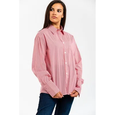 Gas Red Cotton Shirt In Pink