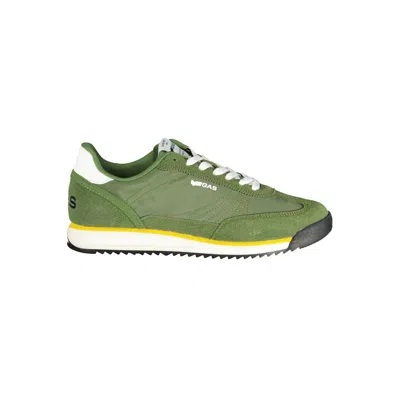 Gas Verde Polyurethane Men Sneaker In Green