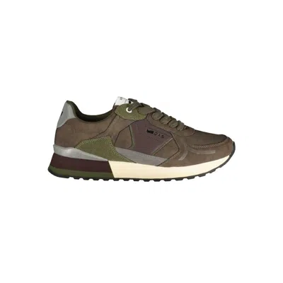 Gas Verde Polyurethane Men's Sneaker In Brown