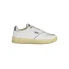 Gas White Artificial Leather Sneaker In White