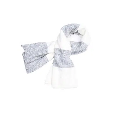 Gas White Marabou Scarf In Multi