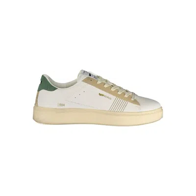 Gas White Polyester Athletic Sneakers In Neutral