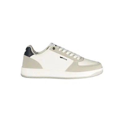 Gas White Polyester Athletic Sneakers