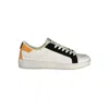 Gas White Polyester Athletic Sneakers In White