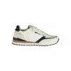 Gas White Polyester Athletic Sneakers In Multi