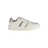 Gas White Polyester Athletic Sneakers In White