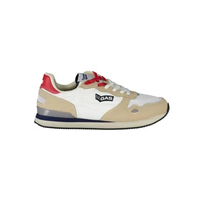 Gas White Polyester Men's Sneaker
