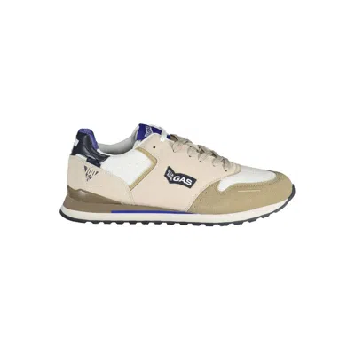Gas White Polyester Men's Sneaker