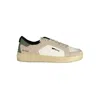 Gas White Polyester Sneaker In Neutral