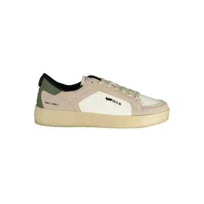 Gas White Polyester Sneaker In Neutral