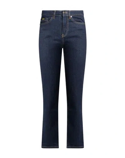 Gas Woman Jeans Blue Size 28 Cotton, Elastane In Multi