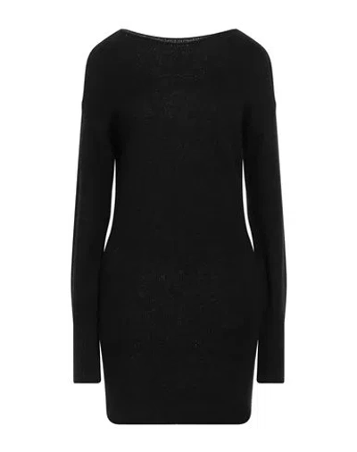 Gas Woman Mini Dress Black Size Xs Acrylic, Polyamide, Mohair Wool, Wool
