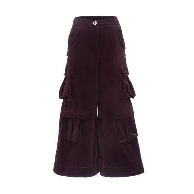 Gasanova Cargo Trousers In Red